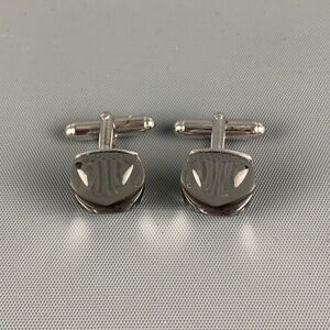 Baccarat Sterling Silver & Crystal Cufflinks